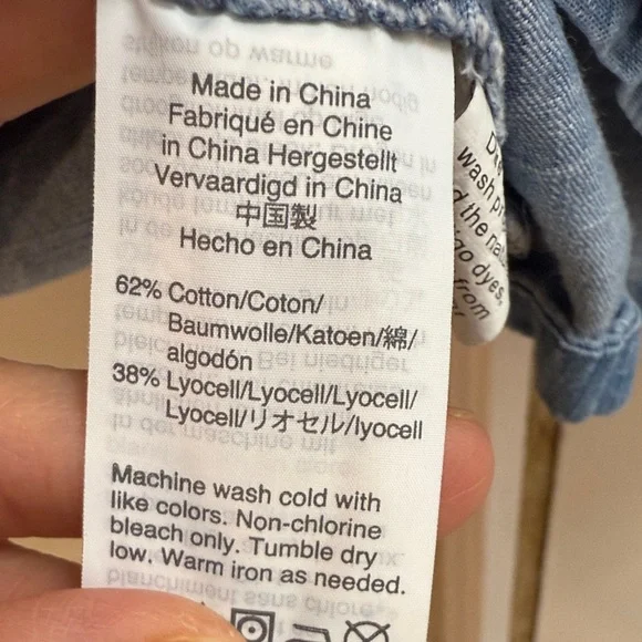 Madewell Blue Denim Mini Dress - Picture 10 of 10